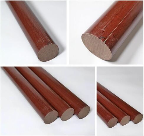 High-Temperature Resistant Bakelite Bar - 20mm-35mm Diameter, 500mm Length, Phenolic Laminate Insulation Rods for Electrical Applications(Dia10mm*500mm) in Kuwait