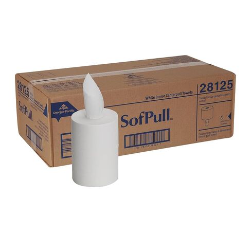 Georgia Pacific 28125 Premium Junior Capacity Centerpull Towels White 7.8 x 12 Sheets 375 sht/rl 8 Rl/Cs in Saudi Arabia