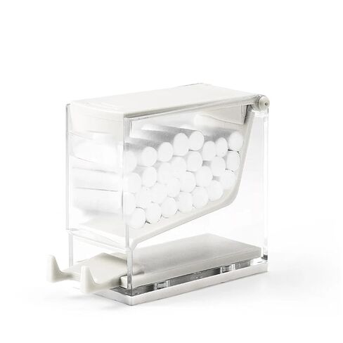 Cotton Roll Dispenser Hygienic Divider Dentist Cotton Roll Dispenser Holder Press Type Box(Purple only Box) in Saudi Arabia