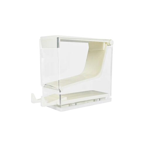 Cotton Roll Dispenser Hygienic Divider Dental Cotton Roll Dispenser Holder Press Type Box Swab Storage Dentistry Organizer Accessories(White) in Saudi Arabia