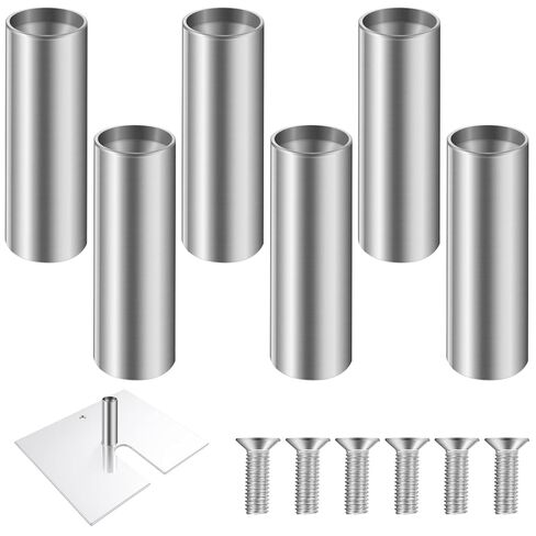Dunzy 2 Pcs 1.8" Diameter Replacement Pin for Pipe and Drape Adjustable Uprites Heavy Duty 1.8 x 5.85 in Base Plate Fixing Pin or Backdrops Events Trade Shows Photo Booths and Bracket in Saudi Arabia