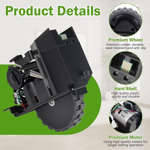 قطع غيار وحدة العجلة اليسرى واليمنى لسلسلة IRobot Roomba S9 (9150) S9+ S9Plus (9550) جهاز آلي للمكنسة الكهربائية in Kuwait