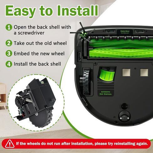 قطع غيار وحدة العجلة اليسرى واليمنى لسلسلة IRobot Roomba S9 (9150) S9+ S9Plus (9550) جهاز آلي للمكنسة الكهربائية in Kuwait