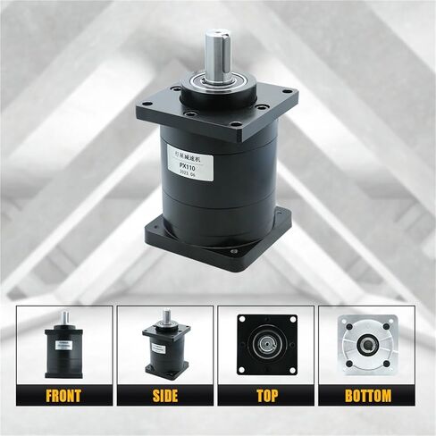 PX110 19 مم إدخال 22 مم علبة تروس مخفض كوكبي 3:1 إلى 216:1 حفارة 1.5KW 110ST محرك سيرفو يعمل بالتيار المتردد (3 إلى 1-19 مم لـ 110 أجهزة) in Kuwait