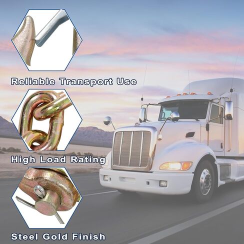 3/8in 8ft Working Load 6600lbs Transport Bundle Chain Steel Gold in Saudi Arabia