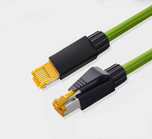 Highly Flexible Drag Chain Industrial Ethernet Cable Robot arm Cable Super Category 5 Flexible Drag Chain Cable Assembled Model (0.5m) in Saudi Arabia