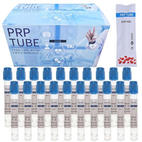 أنابيب PRP سعة 10 مل لنظام PRP ومحلول ACD A وأنبوب جل زجاجي لفصل PRP (20 عبوة) (أزرق - 20 قطعة) in Saudi Arabia