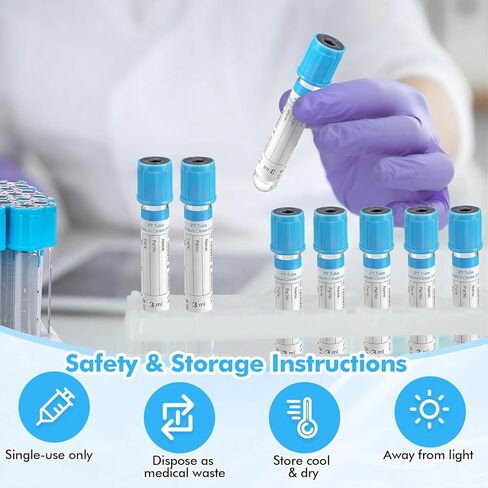 200 قطعة من أنابيب جمع الدم من TrelaCo، 3 مل من Pt Lab لجمع الدم، أنابيب مفرغة عادية كبيرة الحجم للحيوانات الأليفة، مستلزمات المختبرات البيطرية، تغليف التغليف in Kuwait