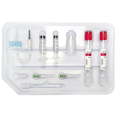 مجموعة مكونة من عبوتين من البلازما الغنية بالصفائح الدموية سعة 10 مل، مجموعة استخلاص سهلة الاستخدام مع جل فصل ومضاد للتخثر لتحضير البلازما الغنية بالصفائح الدموية في المختبر in Kuwait