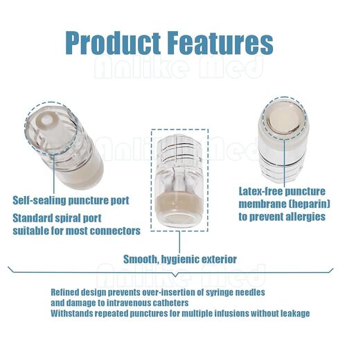 Disposable Heparin Cap for IV Cannula,Medical Lock Valve for Animal Veterinary and Laboratory (200, White) in Saudi Arabia