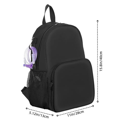 Feeding Tube Backpack for Feeding Tube G Tube J Tube GJ Tube Backpack - 15.8 Inch Gtube Feeding Backpack Modified Enteral Feeding Pump Backpack for Teenagers/Adults (Black, Big) in Saudi Arabia
