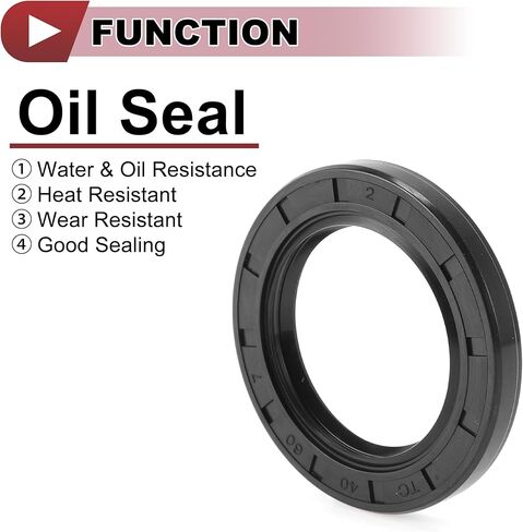 5 Pcs Rotary Shaft Seal High Pressure Oil Seal 25x42x7mm Black Nitrile 70 Durometer Rubber in Saudi Arabia