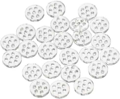 20Pcs 8mm/0.3Inch Clear High Borosilicate Glass Screens Filters with Holes 7 Honeycomb Holes Filter Screen in Saudi Arabia