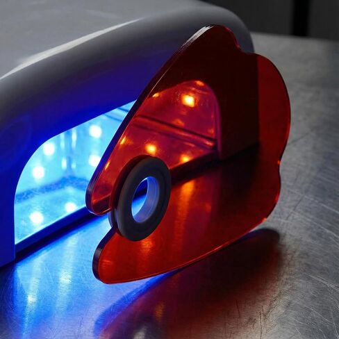 درع مصباح الأظافر من NOLITOY: لوحة حجب أكريليك برتقالية لليد - درع ضوئي لعلاج فن الأظافر للصالون والاستخدام المنزلي in Kuwait