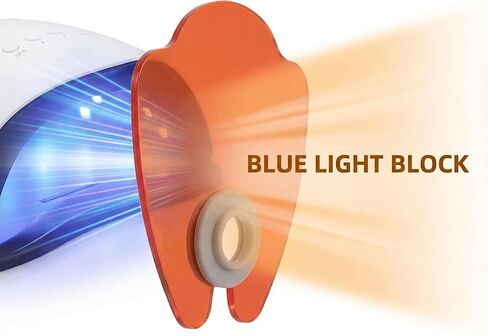 درع مصباح الأظافر من NOLITOY: لوحة حجب أكريليك برتقالية لليد - درع ضوئي لعلاج فن الأظافر للصالون والاستخدام المنزلي in Kuwait