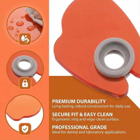 درع مصباح الأظافر من NOLITOY: لوحة حجب أكريليك برتقالية لليد - درع ضوئي لعلاج فن الأظافر للصالون والاستخدام المنزلي in Kuwait