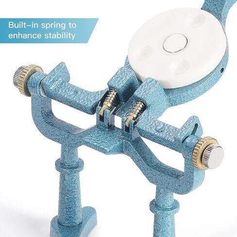 Annhua Dental Articulator Magnetic Dentist Articulator Denture with 6 Metal Plates and 2 Allen Keys, Large Size Type C Alloy Articulators for Dentures Laboratory, and Students Learning in Saudi Arabia