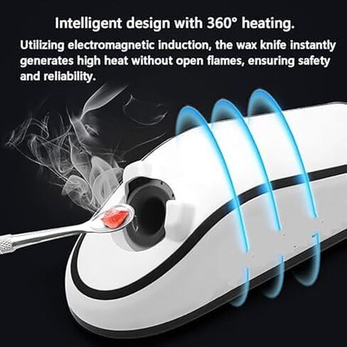 سخان سكين نحت شمع الأسنان من Hiedmeil، سكين شمع كهربائي 100 وات مع مستشعر، تسخين 3 ثوانٍ، تحكم دقيق، تسخين حثي، حماية تلقائية لاستخدام المختبر والأسنان in Kuwait