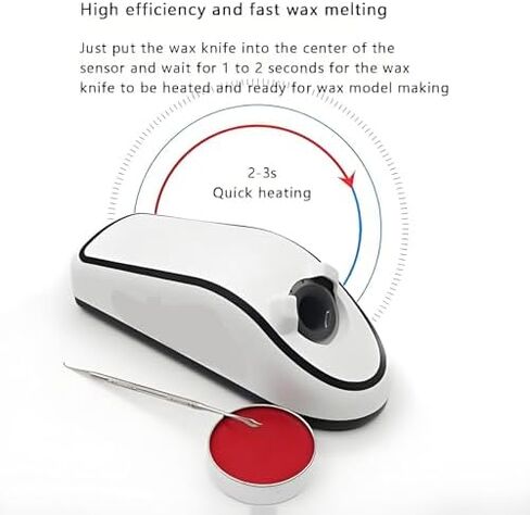 سخان سكين نحت شمع الأسنان من Hiedmeil، سكين شمع كهربائي 100 وات مع مستشعر، تسخين 3 ثوانٍ، تحكم دقيق، تسخين حثي، حماية تلقائية لاستخدام المختبر والأسنان in Kuwait