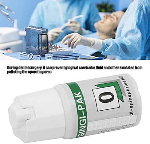 Dioche Gingival Retraction Cord, Professional Dental Gingival Retraction Cord Cotton Dental Thread Materials Accessory (0#) in Saudi Arabia