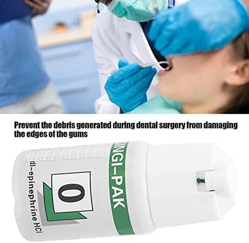 Dioche Gingival Retraction Cord, Professional Dental Gingival Retraction Cord Cotton Dental Thread Materials Accessory (0#) in Saudi Arabia
