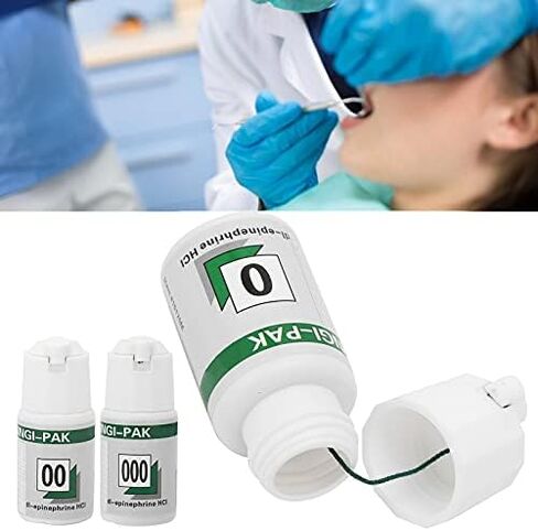 Dioche Gingival Retraction Cord, Professional Dental Gingival Retraction Cord Cotton Dental Thread Materials Accessory (0#) in Saudi Arabia