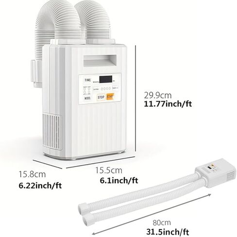Portable blanket warmer, comfortable warm air on the bed,sweat drying, suitable for climate change, can dry shoes, clothes，blanket warmer，bed warmer,bed fan under sheets, LCD Touch in Saudi Arabia