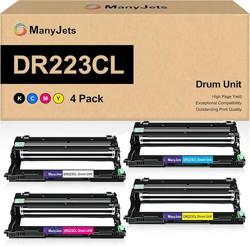 DR223CL استبدال وحدة الأسطوانة المتوافقة مع DR 223CL أسود لـ MFC-L3710CW MFC-L3750CDW MFC-L3770CDW HL-L3270CDW HL-L3230CDW HL-L3210CW HL-L3230CDN DCP-L3510CDW in Kuwait