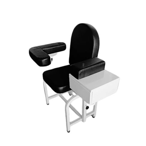 كرسي سحب الدم من كلينسام مع مسند ذراع قابل للتعديل، كرسي سحب الدم الصلب قطعة واحدة، مقعد مبطن مريح، درج تخزين مدمج - مثالي للمختبرات الطبية والعيادات والاستخدام الاحترافي in Kuwait