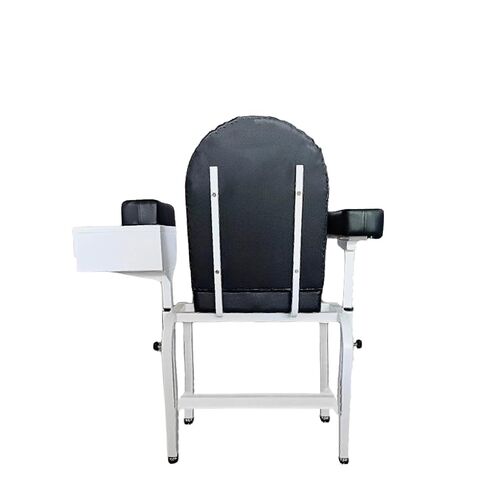 كرسي سحب الدم من كلينسام مع مسند ذراع قابل للتعديل، كرسي سحب الدم الصلب قطعة واحدة، مقعد مبطن مريح، درج تخزين مدمج - مثالي للمختبرات الطبية والعيادات والاستخدام الاحترافي in Kuwait