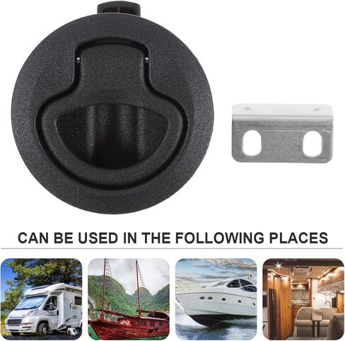Boat Lid Latches Flush Latch Marine 2.4x2.4x1inch Uv Stabilized Plastic for Harsh Conditions in Saudi Arabia