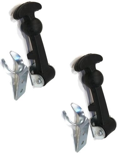 قطعة بديلة لـ (عبوة من 2) مزلاج تثبيت غطاء المحرك مع حامل فولاذي ومقبض مطاطي سهل الإمساك B1RO-p05045 in Kuwait