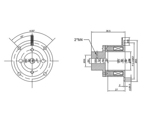 Single-Piece electromagnetic Energized Small Brake TQESB1-03A(12VDC 10mm Shaft) in Kuwait
