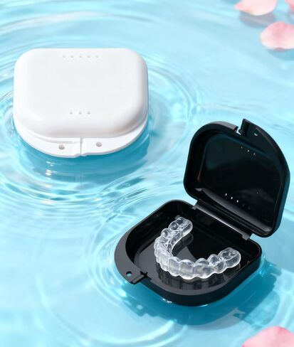 Retainer Case with Vent Holes,Portable Dental Storage Container 2 Pcs in Saudi Arabia