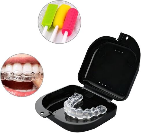Retainer Case with Vent Holes,Portable Dental Storage Container 2 Pcs in Saudi Arabia