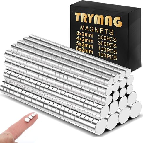 TRYMAG 400 قطعة صغيرة من الأرض النادرة، 3 أحجام مختلفة، مغناطيس صغير صغير للحرف اليدوية، مغناطيس ثلاجة صغير مستدير DIY للمنمنمات، متعدد الاستخدام للثلاجة والمكتب وخزانة المطبخ والحرف اليدوية والعلوم in Kuwait