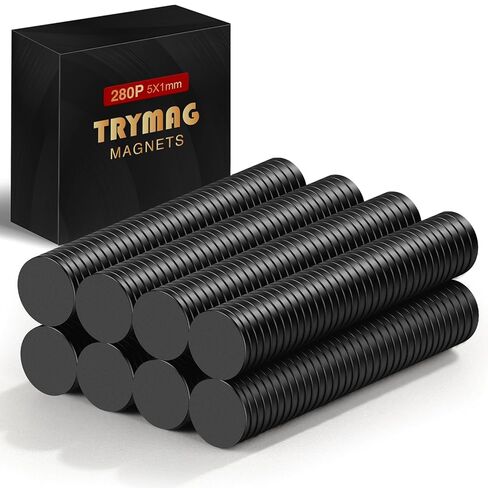 TRYMAG 400 قطعة صغيرة من الأرض النادرة، 3 أحجام مختلفة، مغناطيس صغير صغير للحرف اليدوية، مغناطيس ثلاجة صغير مستدير DIY للمنمنمات، متعدد الاستخدام للثلاجة والمكتب وخزانة المطبخ والحرف اليدوية والعلوم in Kuwait