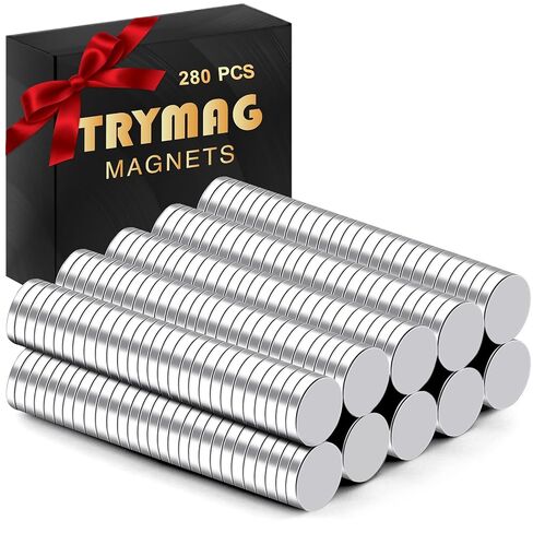 TRYMAG 400 قطعة صغيرة من الأرض النادرة، 3 أحجام مختلفة، مغناطيس صغير صغير للحرف اليدوية، مغناطيس ثلاجة صغير مستدير DIY للمنمنمات، متعدد الاستخدام للثلاجة والمكتب وخزانة المطبخ والحرف اليدوية والعلوم in Kuwait