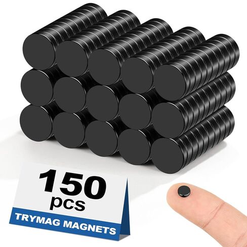 TRYMAG 400 قطعة صغيرة من الأرض النادرة، 3 أحجام مختلفة، مغناطيس صغير صغير للحرف اليدوية، مغناطيس ثلاجة صغير مستدير DIY للمنمنمات، متعدد الاستخدام للثلاجة والمكتب وخزانة المطبخ والحرف اليدوية والعلوم in Kuwait