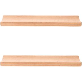 Garneck 2pcs Natural Wood Rolling Pin Stand for Baking Fit Cradle for Pizza Roller Dough Roller Space-saving Kitchen Display Rack Resistant to Stains and Easy to Clean in Kuwait