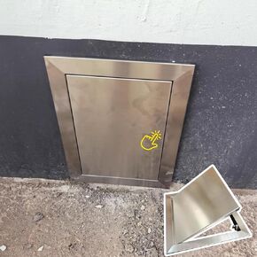 Crawl Space Access Panel - Attic Door & Plumbing Hatch, 12"x12" to 24"x24" Sizes, Magnetic Push Click Cover, Durable Wall Hole Access for Easy Maintenance in Kuwait
