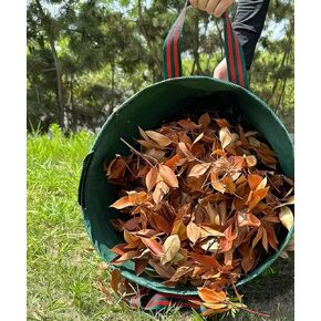Heavy-Duty Garden Waste Bag, Reusable PP Material, Green with Handles in Saudi Arabia