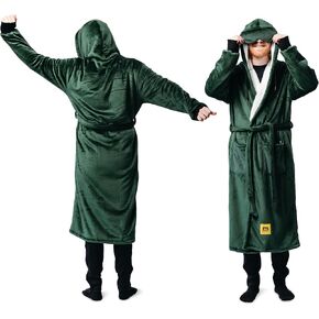 Big Bannet Co® Hideout Robe ™ | شيربا رداء | أردية فاخرة للنساء والرجال | ناعمة المنازل من أجل الراحة النهائية | مقنع in Kuwait