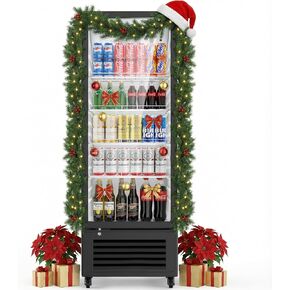 14.8 Cu Ft ETL & DOE Certified Commercial Merchandiser Refrigerator for Beverage,Glass Door Upright Display Fridge with Front LED Light,Large Freestanding Business Cooler for Shop,Restaurant,etc in Kuwait