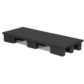 قاعدة عرض متينة من شركة Sturdy Essentials، حامل نحيف، رف Dunnage مقاس 6 بوصات متوافق مع كود الغذاء العالي | للمستودعات والتخزين والجزء الخلفي من المنزل والمبردات | 48 بوصة عرض × 18 بوصة عمق × 6 بوصة ارتفاع in Kuwait