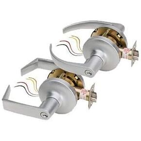 Z7252EQ Electra Pro 7200 Series Rose Failsecure Solenoid Controlled Electrified Cylindrical Lockset, Locked Outside Only, Dull Chrome in Saudi Arabia