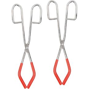 Labs Beaker Tongs Rust Prevention Strong Grip Rubber Coated Ends Chemical Beaker Tongs for 50mL To 2000mL Beakers Labware Science Classroom Laboratory Use Steel Rubber Material in Saudi Arabia