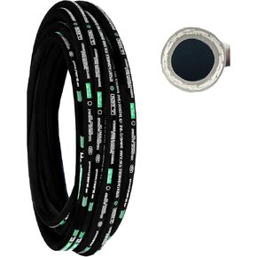 Haichy Smooth Hydraulic Hose, Rubber Hydraulic Hoses with 2 High-Tensile Steel Wire Braid, 1/2 in x 50 ft, 3988 PSI Max, Hydraulic Oil Flexible Hose in Saudi Arabia