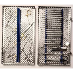 30 مجموعة أدوات طب الأسنان الأساسية مع كاسيت تعقيم عالي الجودة من Frienfa، خالية من الصدأ، قابلة للتعقيم، مصنوعة من الفولاذ الألماني المقاوم للصدأ، تدوم طويلاً، ضمان مدى الحياة in Kuwait