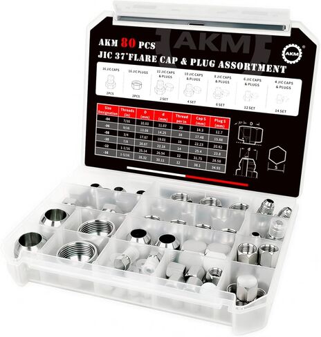 AKM 180 PC JIC و ORFS Master Industrial Hydraulic Cap وأنبوب خرطوم المكونات و CAP TIPTING TILE و SILP PRECTION SING في ORFS و 37 ° DASH 4 6 8 10 12 16 16 in Saudi Arabia